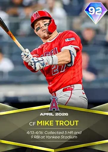 Mike Trout Spotlight card art