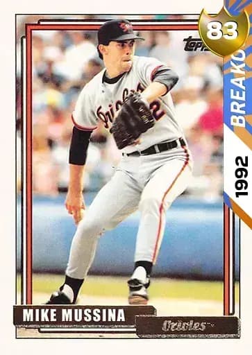 Mike Mussina Breakout card art