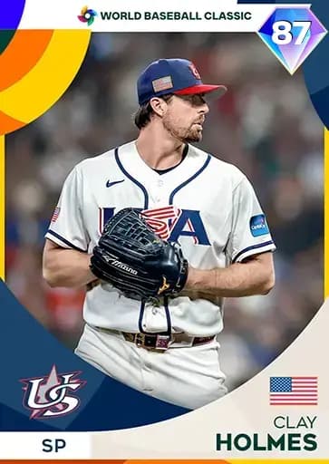 Clay Holmes World Baseball Classic card art