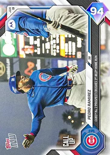 Pedro Ramirez Topps NOW card art
