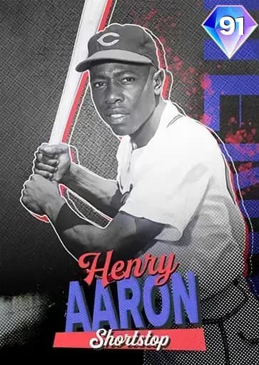 Henry Aaron THE Negro Leagues card art
