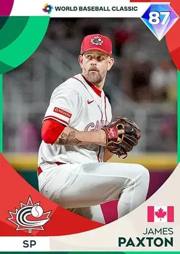 James Paxton World Baseball Classic card art