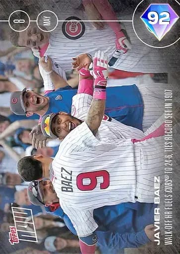 Javier Baez Topps NOW card art