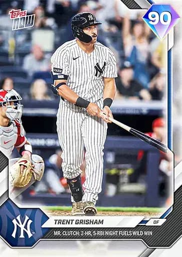 Trent Grisham Topps NOW card art