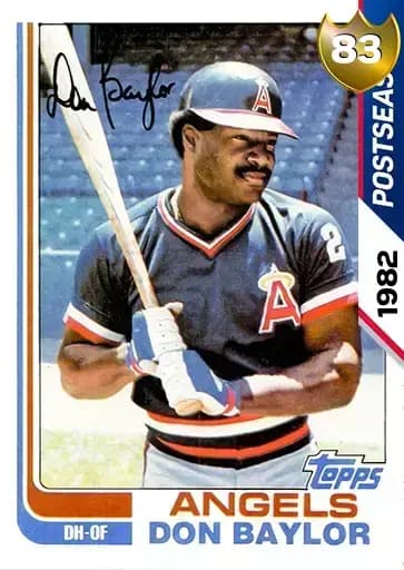 Don Baylor Postseason card art