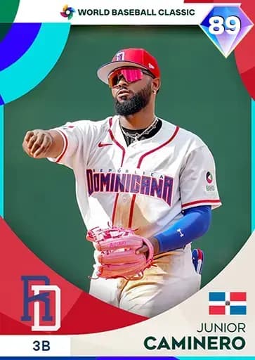 Junior Caminero World Baseball Classic card art