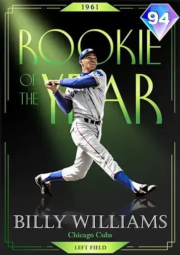 Billy Williams Awards card art