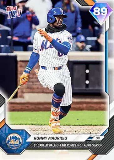Ronny Mauricio Topps NOW card art