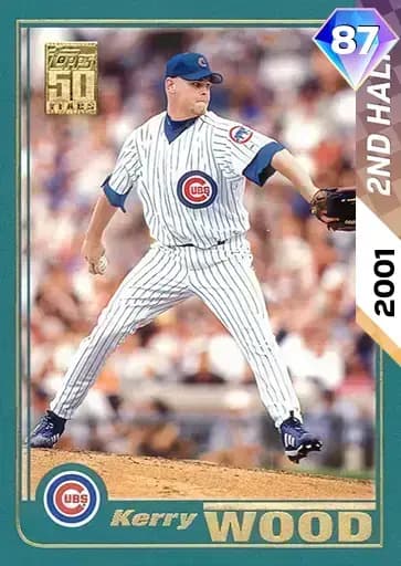 Kerry Wood 2ND Half Heroes card art