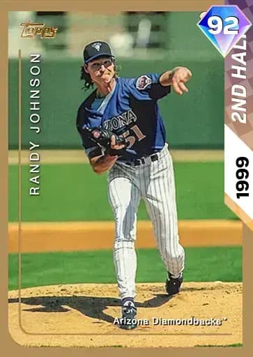 Randy Johnson 2ND Half Heroes card art