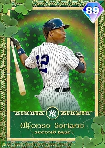 Alfonso Soriano ST Patrick S DAY card art