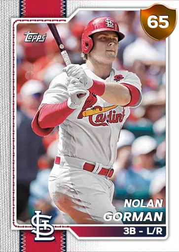 Nolan Gorman Live card art