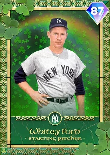 Whitey Ford ST Patrick S DAY card art
