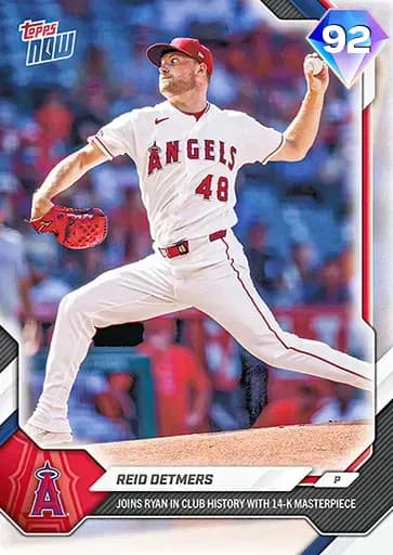 Reid Detmers Topps NOW card art