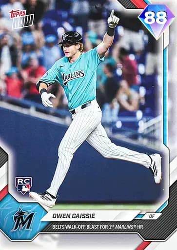 Owen Caissie Topps NOW card art