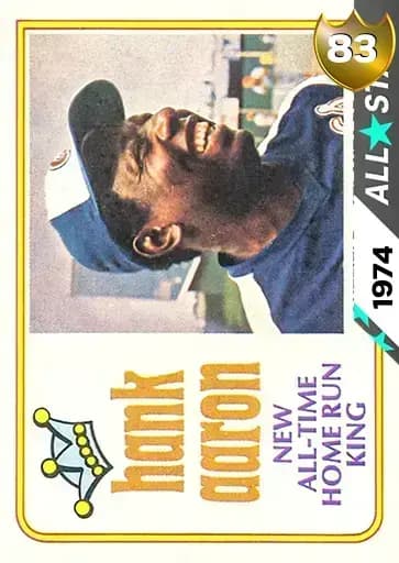 Hank Aaron ALL Star card art