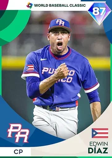 Edwin Díaz World Baseball Classic card art