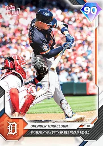 Spencer Torkelson Topps NOW card art