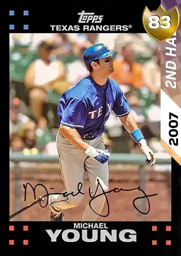 Michael Young 2ND Half Heroes card art