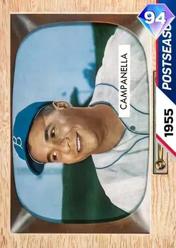 Roy Campanella Postseason card art
