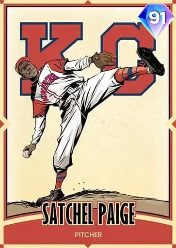 Satchel Paige THE Negro Leagues card art