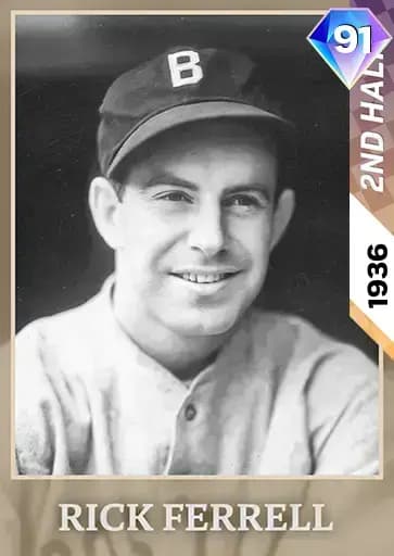Rick Ferrell 2ND Half Heroes card art