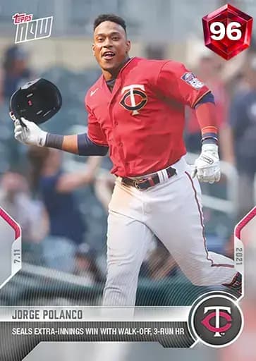 Jorge Polanco Topps NOW card art