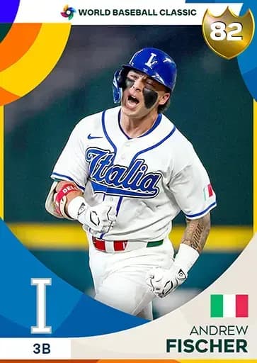 Andrew Fischer World Baseball Classic card art