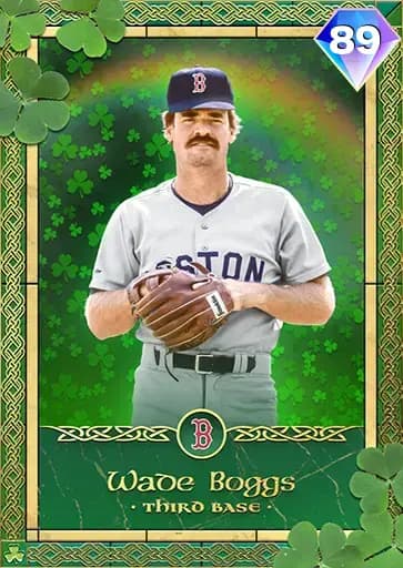 Wade Boggs ST Patrick S DAY card art