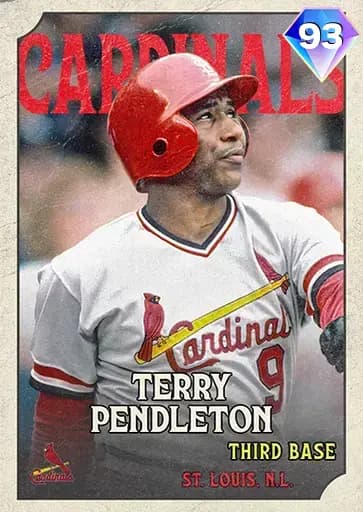 Terry Pendleton Vintage card art