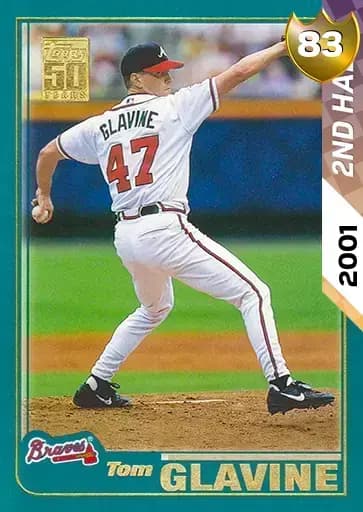 Tom Glavine 2ND Half Heroes card art