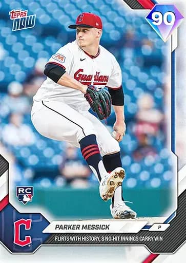 Parker Messick Topps NOW card art