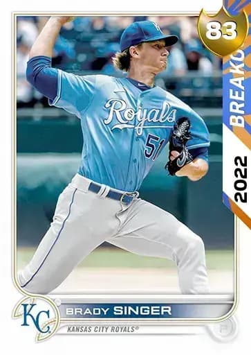 Brady Singer Breakout card art