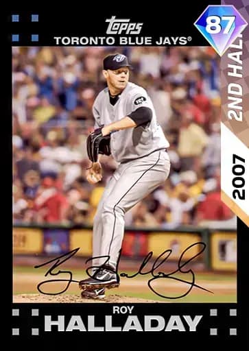 Roy Halladay 2ND Half Heroes card art