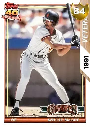 Willie McGee Veteran card art
