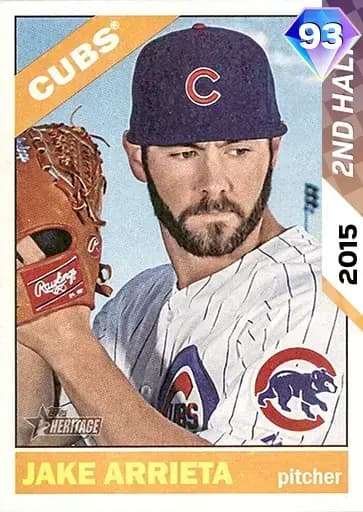 Jake Arrieta 2ND Half Heroes card art