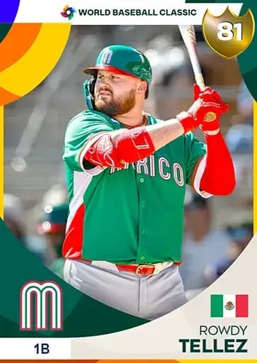 Rowdy Tellez World Baseball Classic card art
