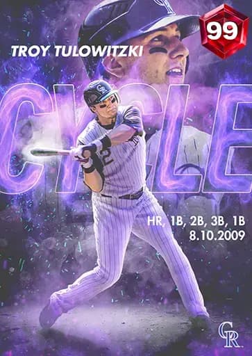 Troy Tulowitzki Milestone card art