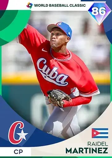 Raidel Martinez World Baseball Classic card art