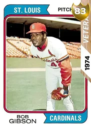 Bob Gibson Veteran card art