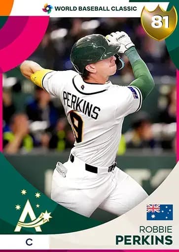Robbie Perkins World Baseball Classic card art