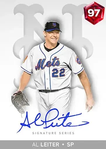 Al Leiter Signature card art
