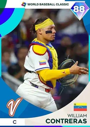 William Contreras World Baseball Classic card art