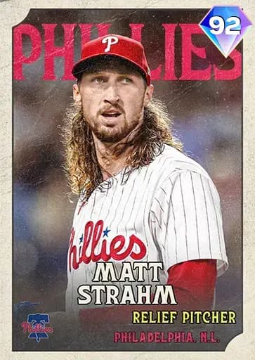 Matt Strahm Vintage card art