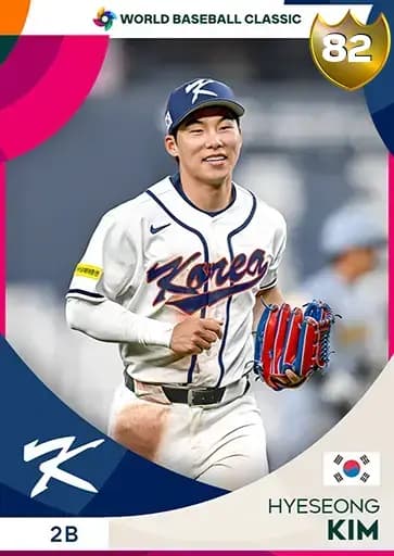 Hyeseong Kim World Baseball Classic card art