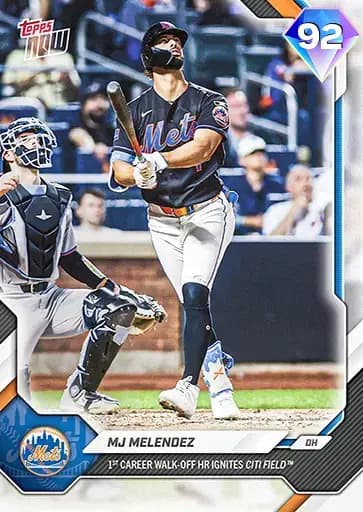 MJ Melendez Topps NOW card art
