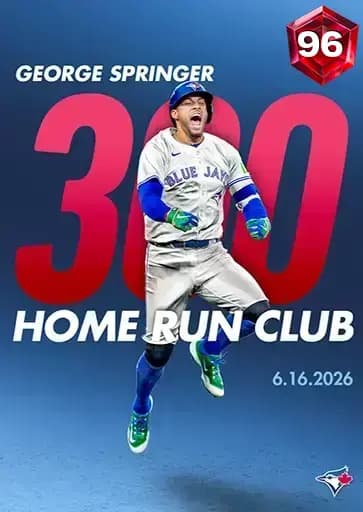George Springer Milestone card art