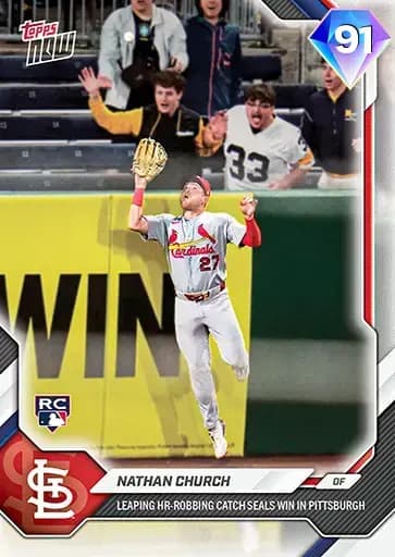 Nathan Church Topps NOW card art