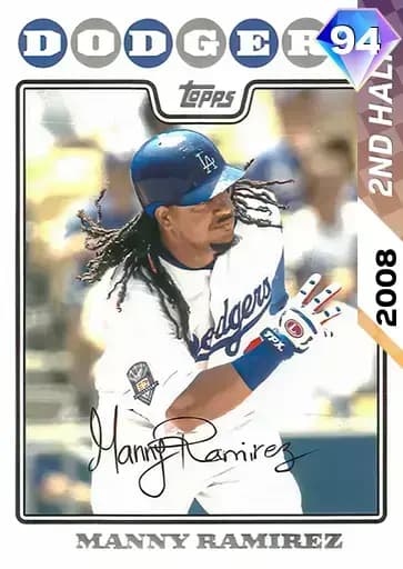 Manny Ramirez 2ND Half Heroes card art