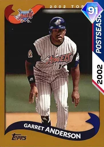Garret Anderson Postseason card art